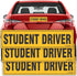 TOTOMO Student Driver Magnet for Car - Large 12"x3" Magnetic Reflective Vehicle Safety Sign for New Rookie Learner Drivers Removable Bumper Sticke...