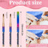 2pcs Nail Art Clean Up Brushes, Painting Brushes for Nails with Round & Angled Head Acrylic Nail Brush Pen Painting Tools for Women Nail Art Desig...