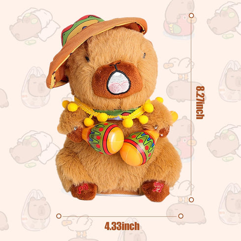 Talking Capybara Plush Toy, Dancing Capybara Stuffed Animal, Interactive Toy Mimicking Capybara Plushie Repeating What You Say, Musical Funny Toy ...