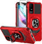 for TCL ION X Case,TCL ION V Phone Case with Tempered Glass Screen Protector,Military Grade Heavy Duty Shockproof Protective Cover,with Ring Kicks...
