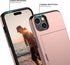 Nvollnoe Compatible with iPhone 15 Case with Card Holder Heavy Duty Protective Dual Layer Shockproof Hidden Card Slot Slim Wallet Phone Cover for ...