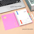 Spiral Notebook Wide Ruled 5 Subject Notebook with Tabs Dividers 6" X 8" Small Lined Journal Notebooks for Work 206 Pages Aesthetic Hardcover Note...