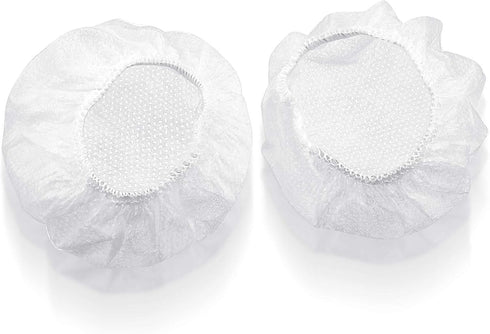 100 Pieces Headphone Ear Covers Disposable Earphone Overs Sanitary Non-Woven Stretch Earpad Covers Earcup Covers Fit for Most on Ear Headphones (W...