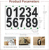 Reflective Mailbox Numbers Sticker, 3 Sets Large 0-9 Self Adhesive Vinyl Waterproof Number Sticker for Outside, Signs, Windows, Doors, Cars, Truck...