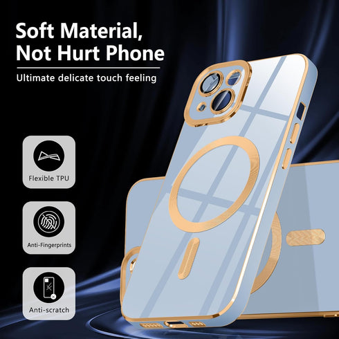 Magnetic for iPhone SE 3rd/2nd Gen Case,iPhone 8/7 Case, Luxury Cute Soft TPU Magnetic Anti-Scratch Anti-Yellowing Slim Fit Glossy Shockproof Case...