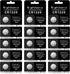 15 Count CR1220 Battery 3V Lithium Button Cell Coin 1220 Batteries...