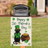 Happy St. Patrick's Day Garden Flag Black Cat Yard Flags Luckly Shamrock 12x18 Inch Vertical Double Sided Burlap Banner for Spring Holiday Farmhou...