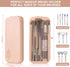 Travel Makeup Brush Holder Portable Makeup Brush Organizer Anti-fall Out Silicone Makeup Bag Travel Case Waterproof & Easy-Clean Small Pouch Trave...