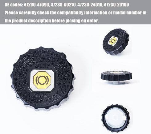 CONGCONG OEM#47230-47090 Brake Fluid Cap Replacement,Brake Master Cylinder Cap Fit for Toyota Tacoma Tundra 4Runner RAV4 Camry Corolla Highlander ...