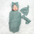 Reborn Baby Dolls Clothes Swaddle Blanket Set High Flexibility Blanket Fit 17-22 Inches Reborn Dolls Girl Fake Baby Clothes Accessories 4 Pieces o...