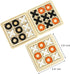 Wooden Board Tic Tac Toe Game XO Table Toy Classical Family Children Puzzle Game Educational Toys, Random Color...