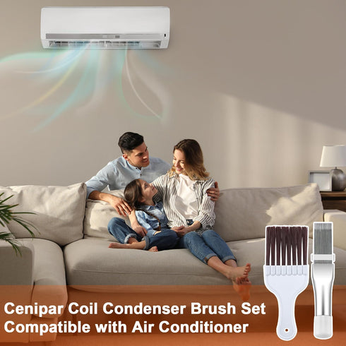 Cenipar 2PCS Air Conditioner Condenser Fin Comb Set Include Metal Radiator Fin Comb Compatible and Condenser Fin Comb Brush with Air Conditioner H...