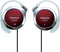 Panasonic Clip Headphone Red RP-HZ47-R (Japan Import)...