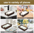 Wooden Napkin Holder Paper Guest Towels Holder for Bathroom Napkin Holder Disposable Hand Towel Tray for Countertop Rustic Table Napkin Holder Far...