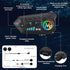 Motorcycle Helmet Speakers High Battery Life Helmet Headphone IPX6 Automatic Answer/Call Music Control/Intelligent Noise/Wake up Siri, 2 Different...
