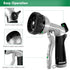 RESTMO Garden Hose Nozzle, Heavy Duty Metal Water Nozzle with 7 Adjustable Spray Patterns, High Pressure Hand Sprayer with Flow Control, for Water...