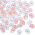 PAGOW 50 Pieces Flower Buttons Sew On with Shank,11.7mm Cute Transparent Button Embellishments for Decoration Handmade Craft, for Clothes, Sewing ...