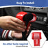 RT-TCZ for Wrangler JK Red Gear Shift Knob Handle Cover Trim for Jeep Wrangler JK JKU 2007-2010 Red Interior Accessories 2pcs...