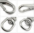 1-Pack M6 Swivel Eye Snap Hook 304 Stainless Steel Boat Marine Pet Chains Keychains Lanyard Hook Multi-Use Spring Snap Hook Clasp Hardware Accesso...
