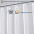 N&Y HOME Hotel Fabric Shower Curtain or Liner, Cloth Textured White Shower Curtain with Bottom Magnets, Machine Washable, 72 x 72 inches for Bathr...