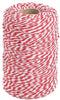 Red and White Twine, Christmas Twine String, 656 Feet Cotton Baker's Twine Cotton Cord Crafts Gift Twine String for Crafts, Gift Wrapping, Party, ...