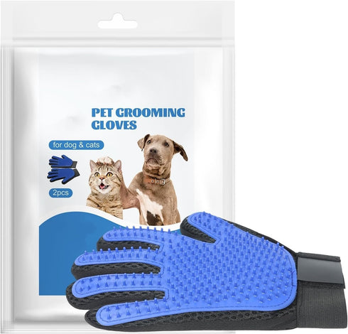 Abudbes 2024 Upgrade Pet Grooming Gloves for Gentle Shedding Dog Washing Gloves Efficient Pets Hair Remove Cat Gloves for Grooming Dog Bathing Glo...
