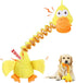 Sturdy and Durable Duck Dog Toy for Chewy Dogs, with Crinkle Paper and Squeaker, Large Dog Interactive Tug-of-War Dog Toy, Keeps Busy, Suitable fo...