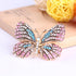 Delicate Butterfly Rhinestone Brooch Pin - Glittering Crystal Butterfly Brooch Pin for Women and Girls...