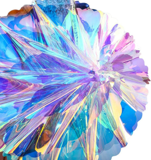 Hanging Decorations Iridescent Honeycomb Ball Foil Ceiling Hanging Flowers for Bridal Shower Wedding Birthday Frozen Theme Party Fairy Princess Ra...