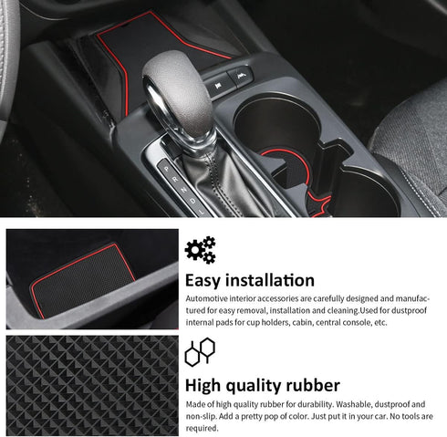 Auovo Anti-Dust Mats Compatible with Chevy Trax 2024 Accessories Door Slot Pad Car Interior Automotive Decoration Car Accessories Center Console L...