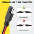 Oyviny 5PCS SAE Connector 12AWG 1 Feet SAE Extension Cable for Solar Panel Motorcycles Cars Charger Trolling Motor 2 Pin Single Plug Quick Connect...