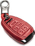 Vitodeco Genuine Leather Smart Key Fob Case Protector Compatible for Alfa Romeo Giulia, Stelvio, Tonale 2017 - 2025 (5-Button, Red)...