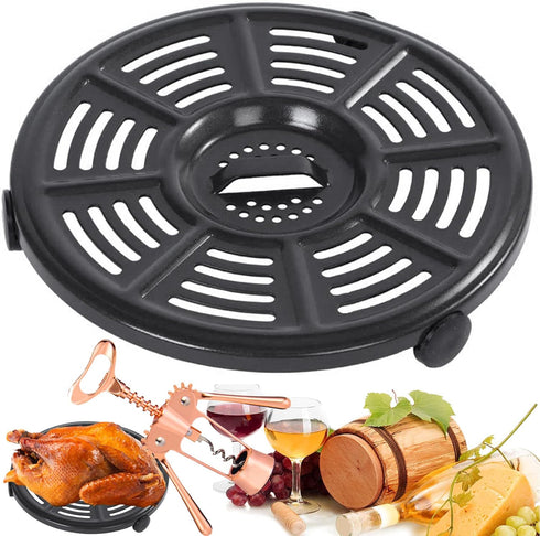GXF Air Fryer Grill Pan for Ninja 4 QT AF101 5.5 Quart AF161 Max XL AF150 XL Air Fryers, 8.2 IN Non-Stick Round Grill Plate Tray Accessories Repla...
