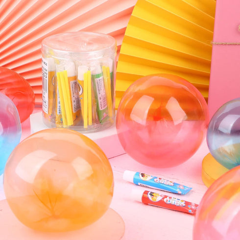 10Pcs Blow Plastic Bubbles Toys Large Bubble Balloons for Kids Outside Party Birthday Gift, Bubble Blowing Products, Bubble Toys, Bubble Balloon, ...