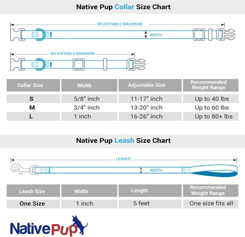 Native Pup American Flag Dog Leash (American Red & White Stars) One Size...
