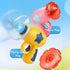 Flying Disc Launcher Toy,Fun and Easy-to-Use Outdoor Toys Outside Yard Games Kids 3-8,1 Flying Saucer & 6 Discs and Gyroscope(2 glow in The dark)?...