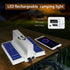 2 in 1 Solar Camping Lights,5 Modes Dimmable Solar Lantern Flashlight, 5000mAh High Capacity Battery Collapsable Lantern Outdoor Waterproof Hangin...