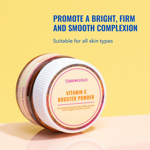 Good Molecules Vitamin C Booster Powder - 100% Pure L-Ascorbic Acid for Firm Skin - Collagen Boosting, Anti-Aging, and Skincare for Face...