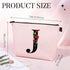 Initial Letter J Makeup Bag for Women Girl, A-Z Personalized Makeup Bag Pink Monogram Cosmetic Bag, Custom Graduation Nurse Week Gift Birthday Bri...