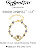 Dcfywl731 Gold Evil Eye Initial Bracelets Anklet for Women Mal De Ojo Letter Bracelets Anklet Hamsa Bracelet for Men Evil Eye Beaded Bracelets for...