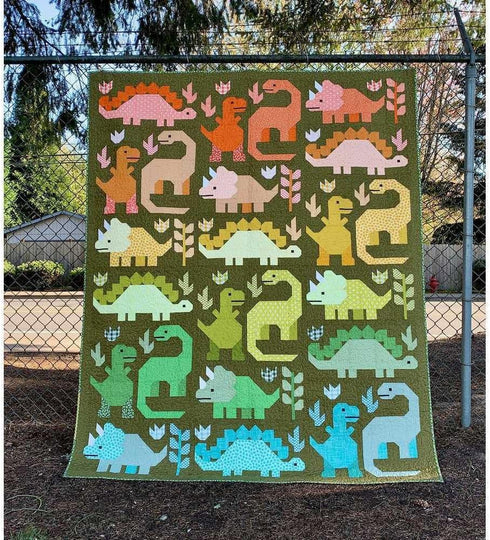 Elizabeth Hartman Dinosaur Quilt Pattern...