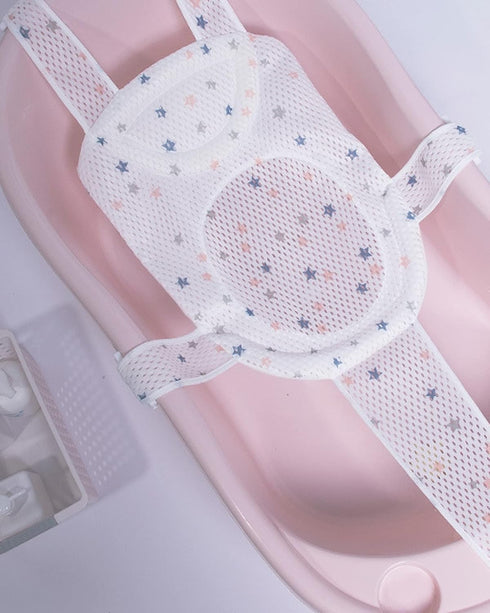Baby Bath Seat Support Net | Soft Infant Bathing Pillow Bath Sling Mesh for Tub | First Year Bath Time Need | for Newborn Boys Girls to Toddler- T...