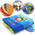 Infant Soft Book, Baby Books 6 to 12 Months, Cute Montessori Educational Newborn Baby Toys 0-3 Months, Nontoxic Fabric Touch & Feel Crinkle Cloth ...
