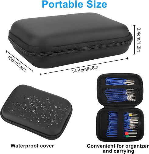 41Pcs Terminal Removal Tool Kit, Upgraded Blue Pin Removal Tool Kit, Electrical Connector Pin Removal Tool Kit, Pin Extractor Tool Set, Wire Termi...