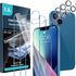 LK 3 Pack iPhone 13 Screen Protector with 3 Pack Camera Lens Protector, Easy Install, HD Clarity, Touch Sensitive, 9H Hardness Tempered Glass for ...