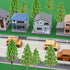 Mini Model Miniature Trees Mixed Train Scenery Architecture Trees Fake Trees for DIY Crafts Building Model Scenery Landscape Green 1.2-3.9 inch 30...