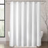 Titanker Fabric Shower Curtain Liner Washable, 72 x 65 Inches, White Shower Liner Fabric with 2 Magnets, Bathroom Polyester Shower Liner Waterproo...
