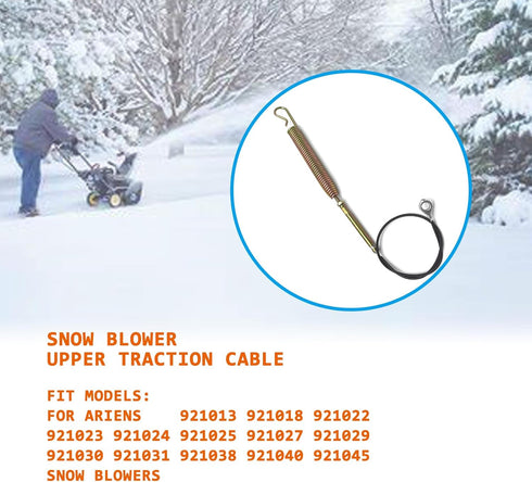 06900502 Upper Traction Cable for Ariens 921013 921018 921022 921023 921024 921025 921027 921029 921030 921031 921038 921040 921045 Snow Blowers...