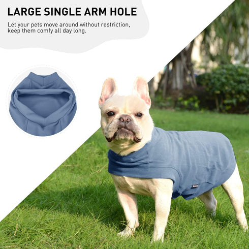 Soft Fleece Dog Sweatshirt - Warm Dog Sweaters for Small Medium Dogs Cats Cold Weather - Cat Sweater Pullover Stretchy Hoodie Easy On - Comfortabl...
