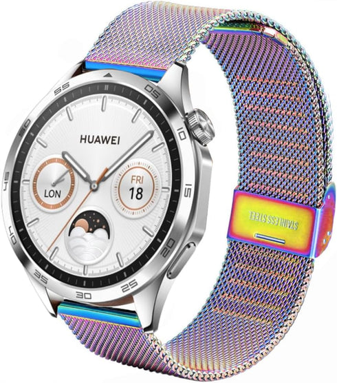 Bands Compatible with Samsung Galaxy Watch 46mm / Galaxy 3 45mm / Gear S3, 22mm Stainless Steel Metal Mesh Replacement Strap for Huawei Watch 4/4 ...